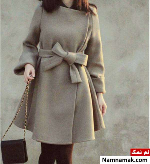 مدل یقه عروسکی مدل پالتو زنانه بدون یقه
