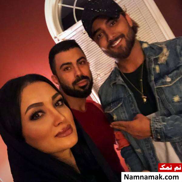 عکسی از خواننده ماکان بند در کنار روناک یونسی و همسرش