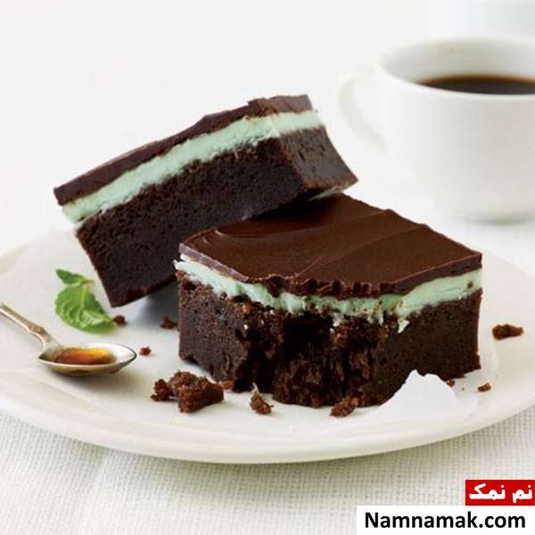 دستور درست کردن چیز کیک شکلاتی با طعم نعنا