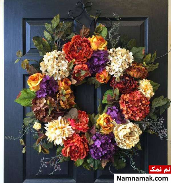 حلقه گل درب ورودی حلقه گل درب ورودی شیک