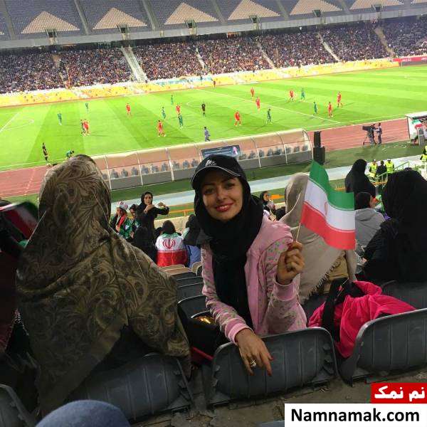 نفیسه روشن در ورزشگاه آزادی