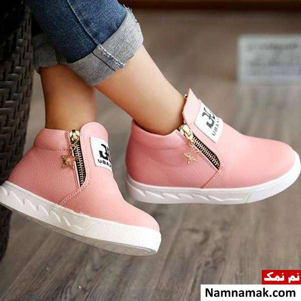 نیم بوت زیپ دار دخترانه