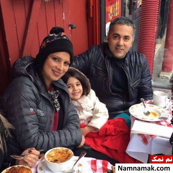 روشنک عجمیان عکس روشنک عجمیان با همسر و دخترش