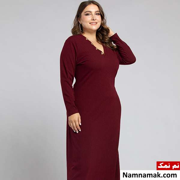 مدل پیراهن نخی برای زنان چاق و تپل