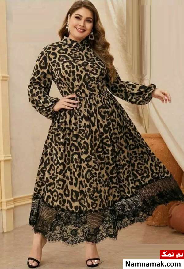 لباس مجلسی مزون دوز برای خانم های سایز بزرگ