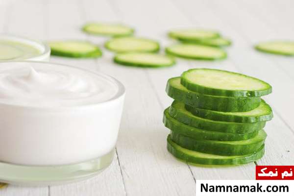 ماسک صورت خانگی ماست و خیار ماسک صورت خانگی ماست و خیار