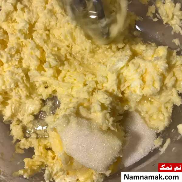 شیرینی کره ای دو رنگ