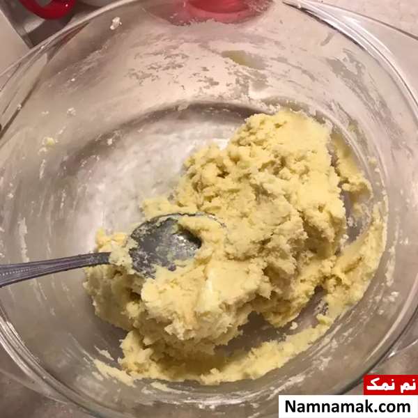 شیرینی کره ای دو رنگ