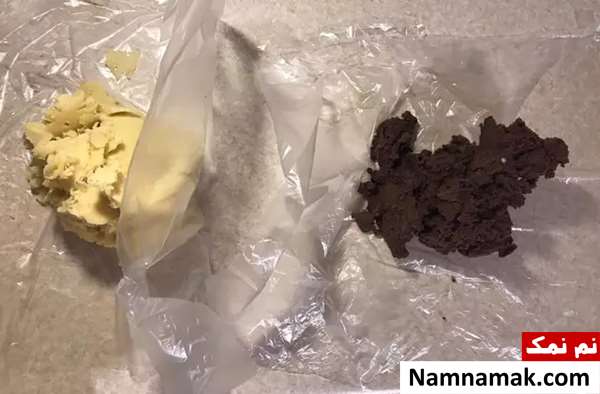 شیرینی کره ای دو رنگ