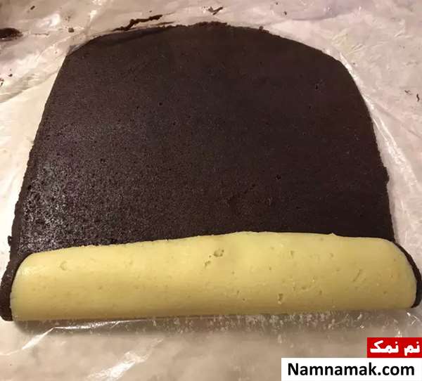 شیرینی کره ای دو رنگ