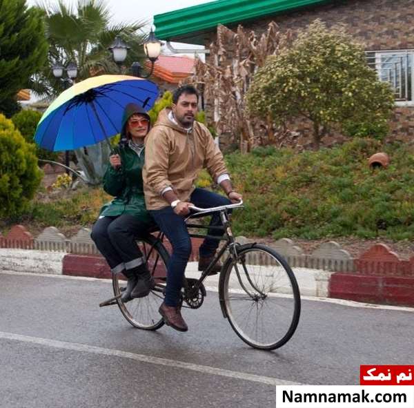 لادن مستوفی و ابراهیم کوخایی در فیلم رویای ساحل