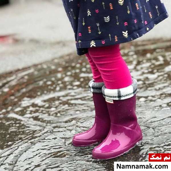 چکمه بارانی دخترانه ساده