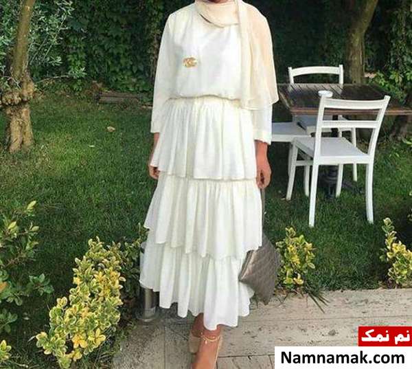 دامن سه تیکه دامن طبقه ای مجلسی شیک