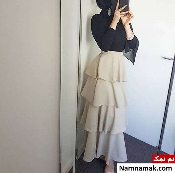 دامن سه چینه ایده ست کردن دامه طبقه ای