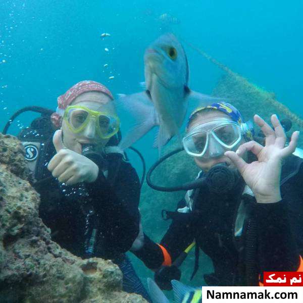 شبنم فرشادجو عکسی از غواصی شبنم فرشادجو
