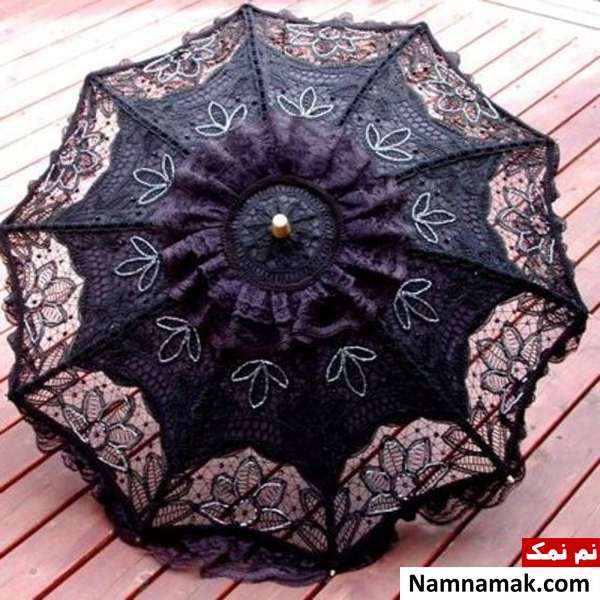 چتر مشکی گیپور زنانه