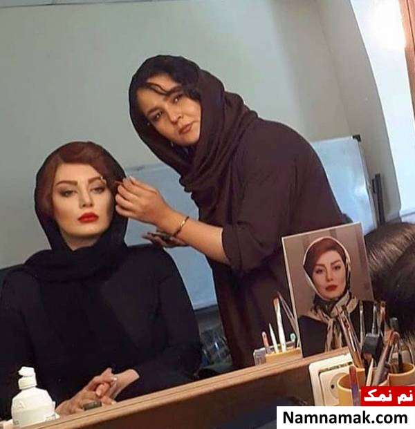 سحر قریشی در اتاق گریم