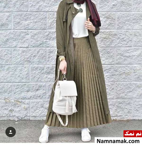 ست مانتو با دامن پیلیسه
