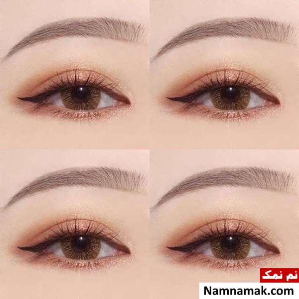 آرایش چشم کره ای ساده