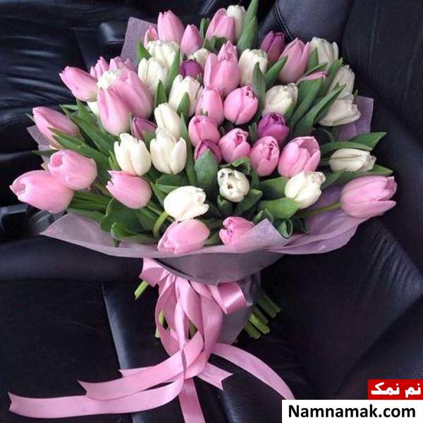 دسته گل لاله فوق العاده زیبا