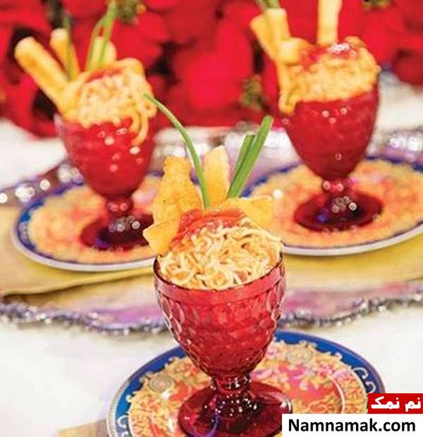 طرز تهیه نودل تایلندی با پنیر