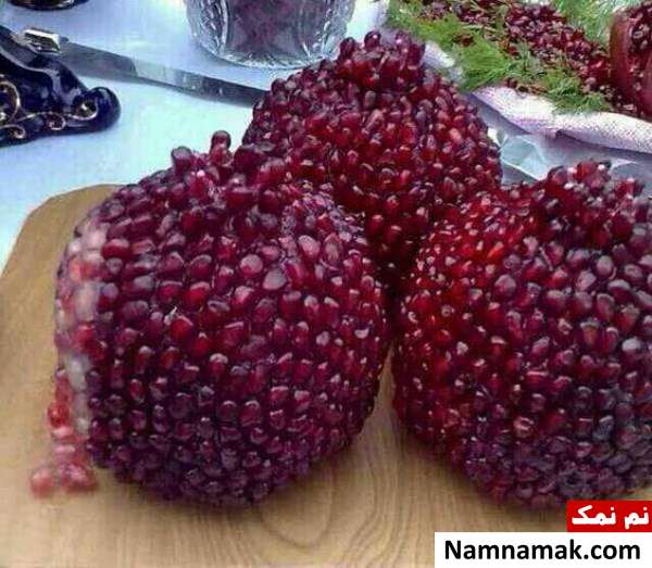 تزیین انار شب یلدا عروس