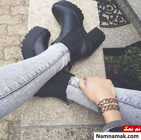 ست کردن نیم بوت با شلوار لی
