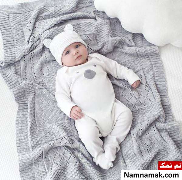 لباس سرهمی پسرانه نوزادی جدید