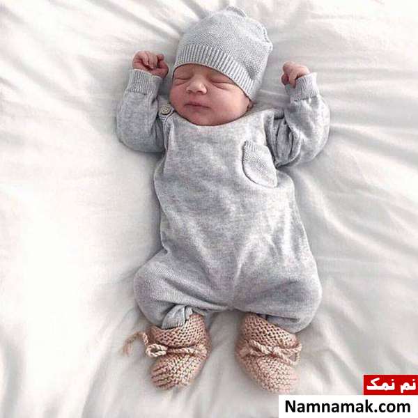 ست لباس سرهمی نوزاد پاییزی