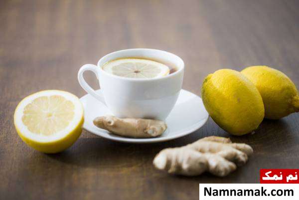 چای زنجبیل برای رفع گلو درد
