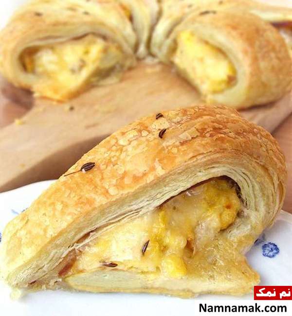 طرز تهیه تاج گل پنیر و تخم مرغ