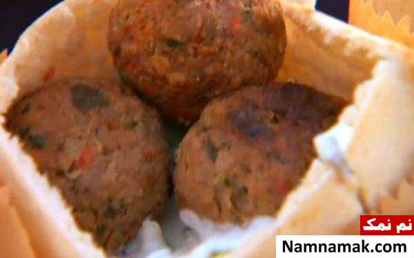 نحوه پخت کوفته گوشت آبدار با نان پیتا