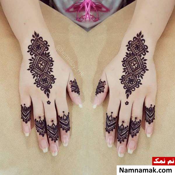 نقاشی با حنا روی دست