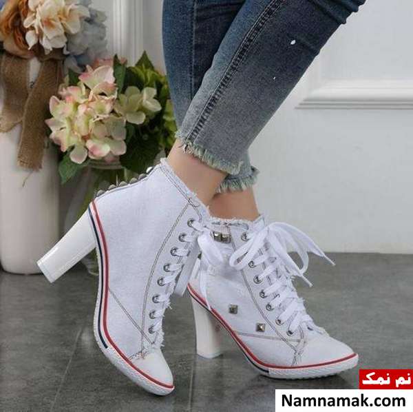 کتانی پاشنه بلند زنانه
