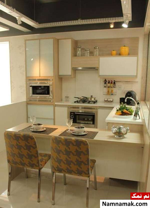 مدل کابینت های گلاس سفید