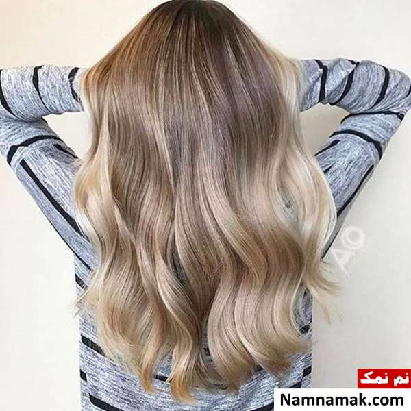 هایلایت روشن روی موهای تیره