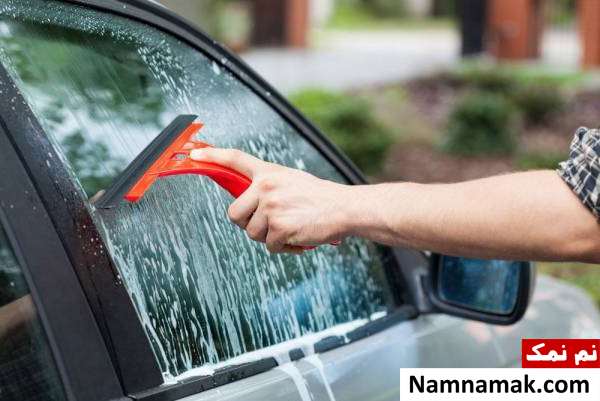 براق شدن شیشه ماشین