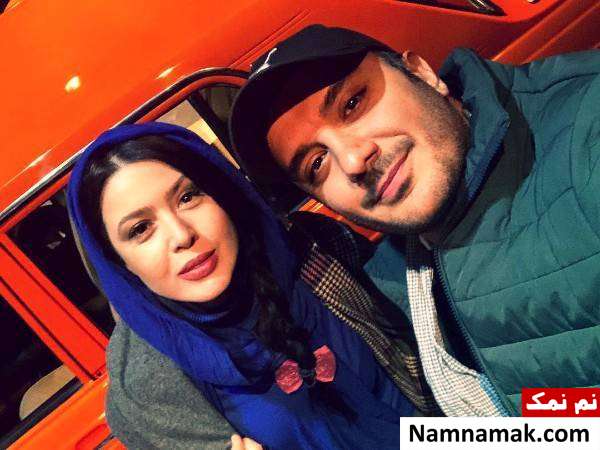 نازنین کریمی نازنین کریمی در کنار مجری تلویزیون