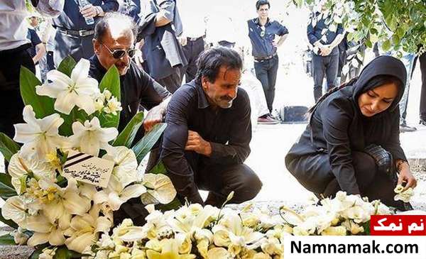 بیوگرافی بهمن زرین پور و همسرش مینا جعفرزاده پرستو صالحی در مراسم تشییع بهمن زرین پور