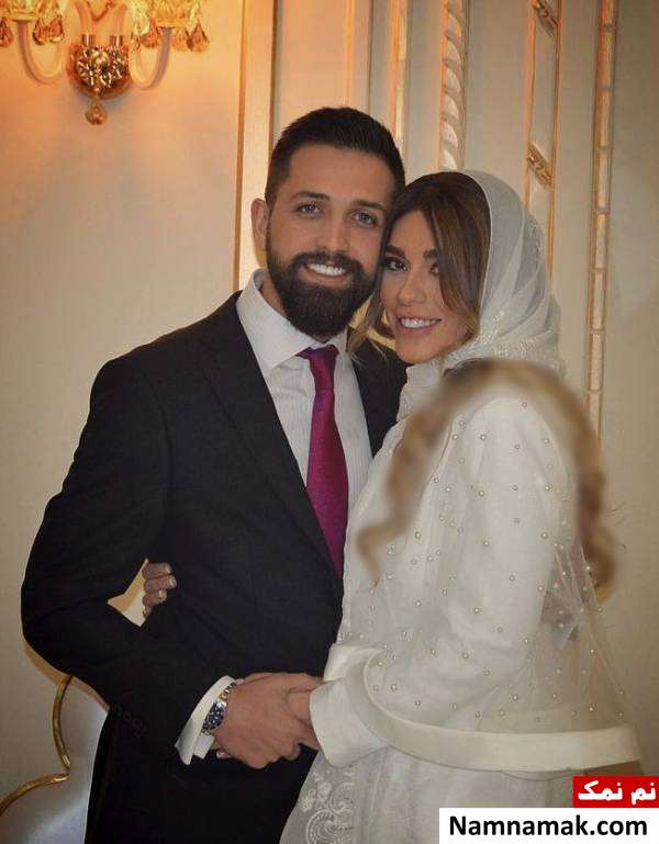 محسن افشانی و همسرش عکسی از مراسم عقد محسن افشانی