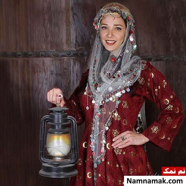 بیوگرافی و عکسهای هدی جراح و همسرش هدی جراح با لباس محلی