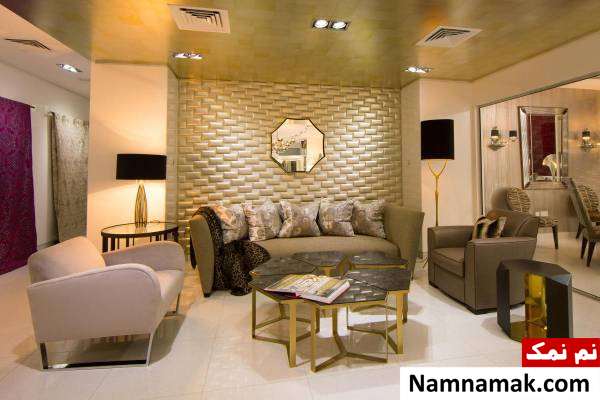 دیوارپوش برای پذیرایی دیوارپوش اتاق نشیمن چرمی و شیک