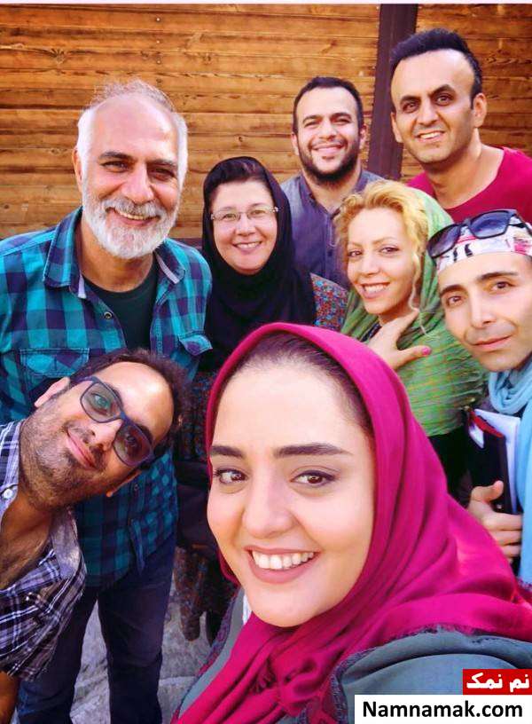 نرگس محمدی نرگس محمدی در پشت صحنه فیلمش
