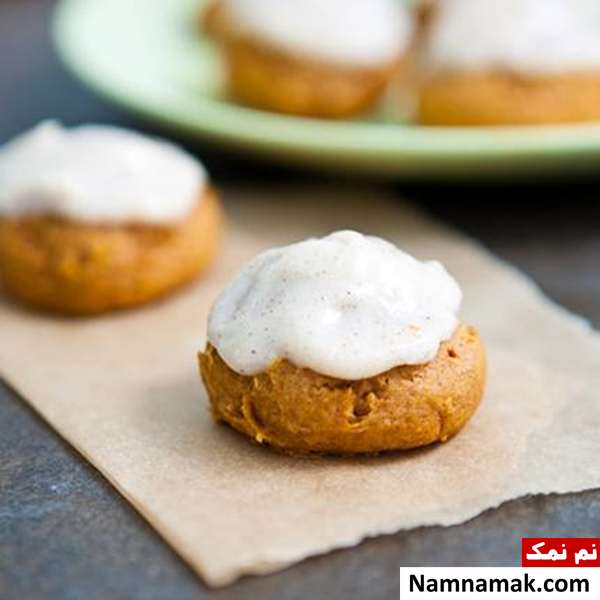 کوکی های کدو تنبل با کرم کره دستور پخت کوکی های کدو تنبل با کرم کره