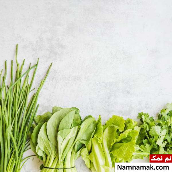 سبزیجات سبز سبزیجات برای کم خونی