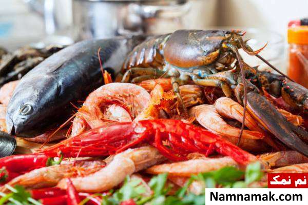 غذای دریایی برای سینه