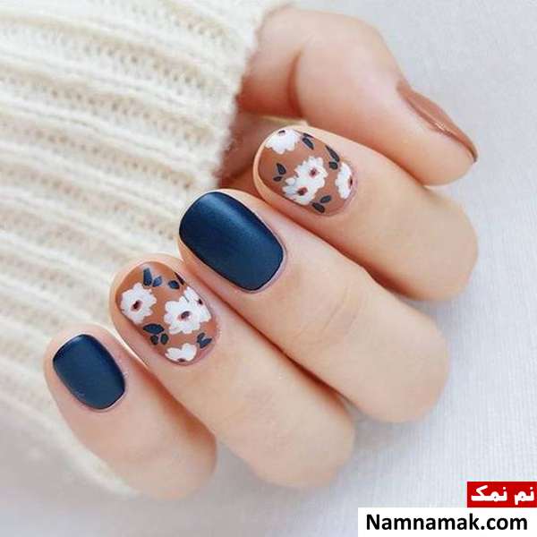 طراحی ناخن گلدار