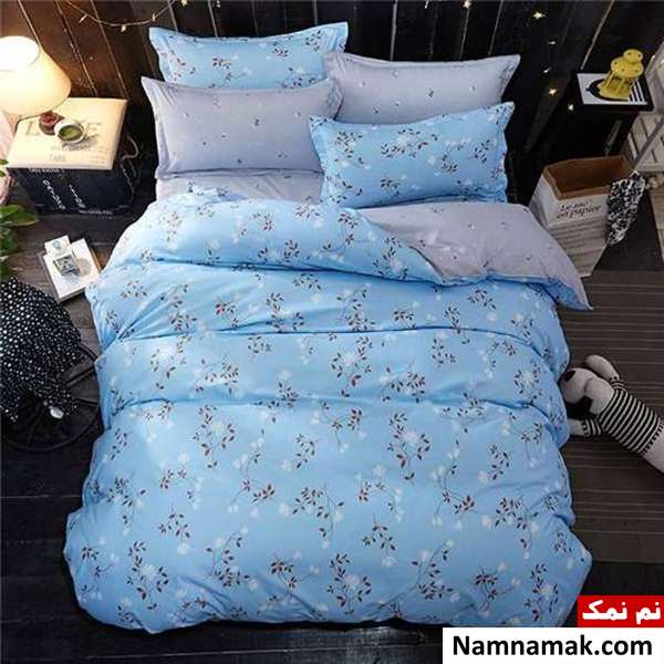 روتختی طرح دار دخترانه آبی رنگ