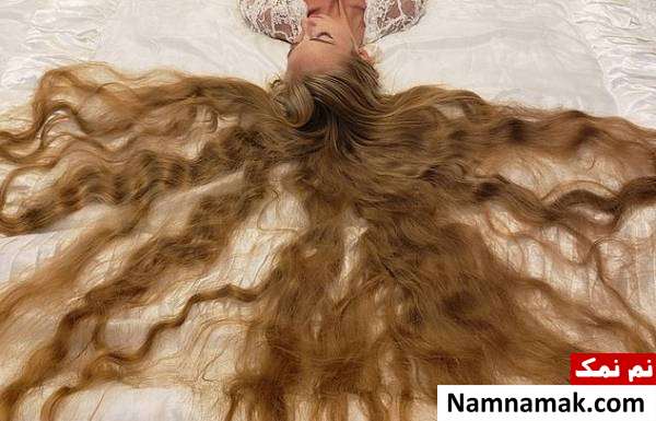 موهای 2 متری این دختر 