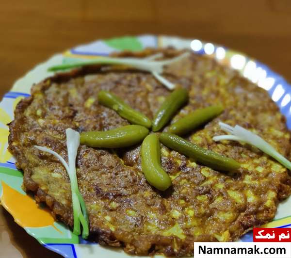 کوکو کدو سبز با سیر